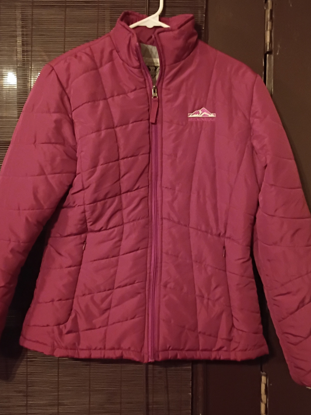 breckenridge Quilted Insulated Puffer Jacket in Raspberry Pink (M293)